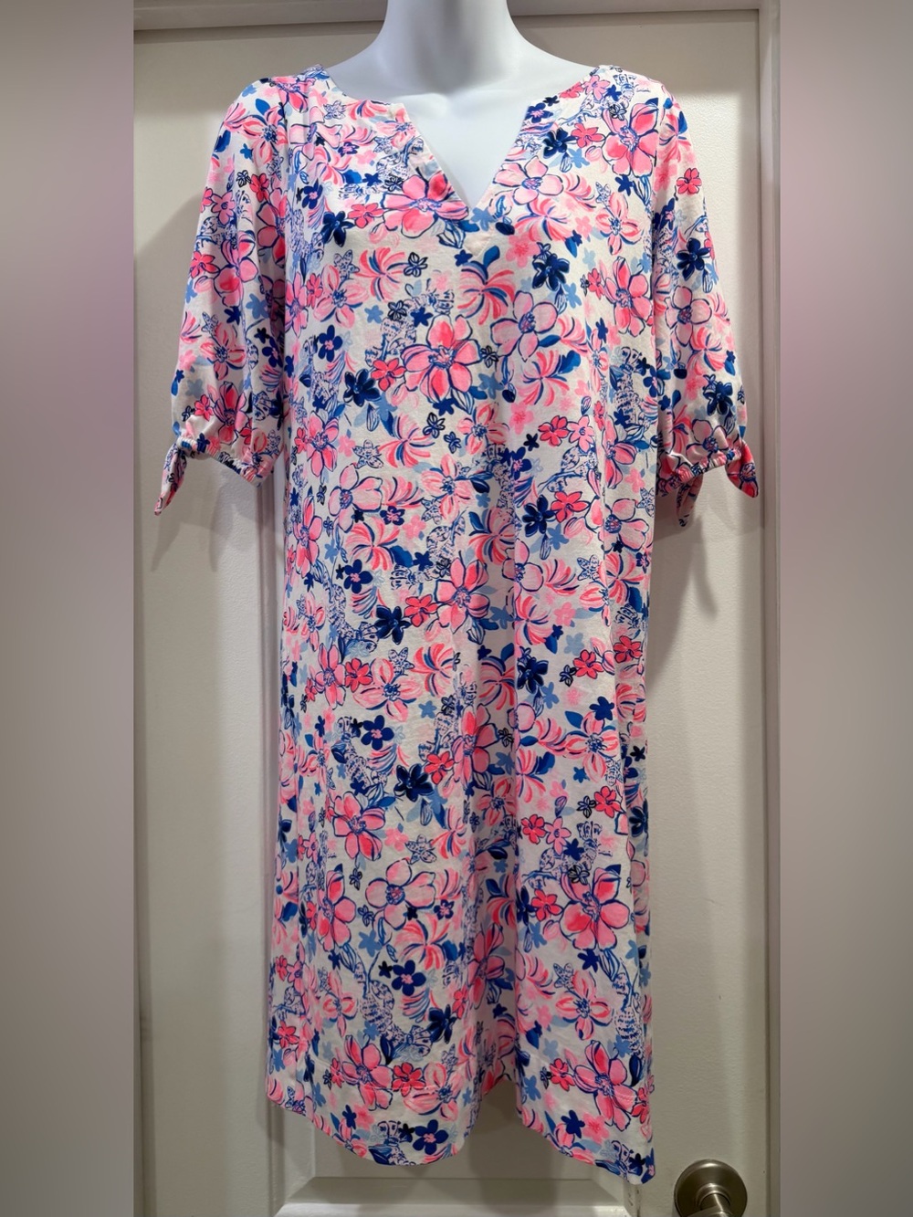 Lilly Pulitzer Easley Short Sleeve Dress Party Like A Lobstar Size Small 🦞🌸🌺